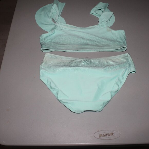 Blue 2 Pcs Justice Bikini Swimsuit Size 14 - Picture 5 of 11